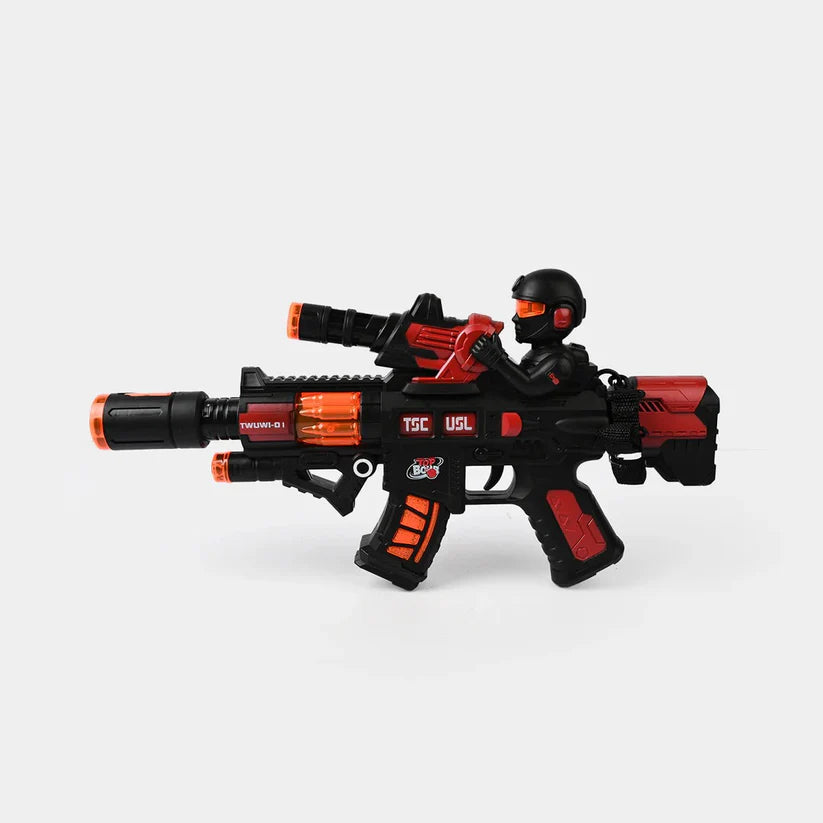 Shoot Elite Electric Gun With Music & Sound | Gun For Kids in cheap price