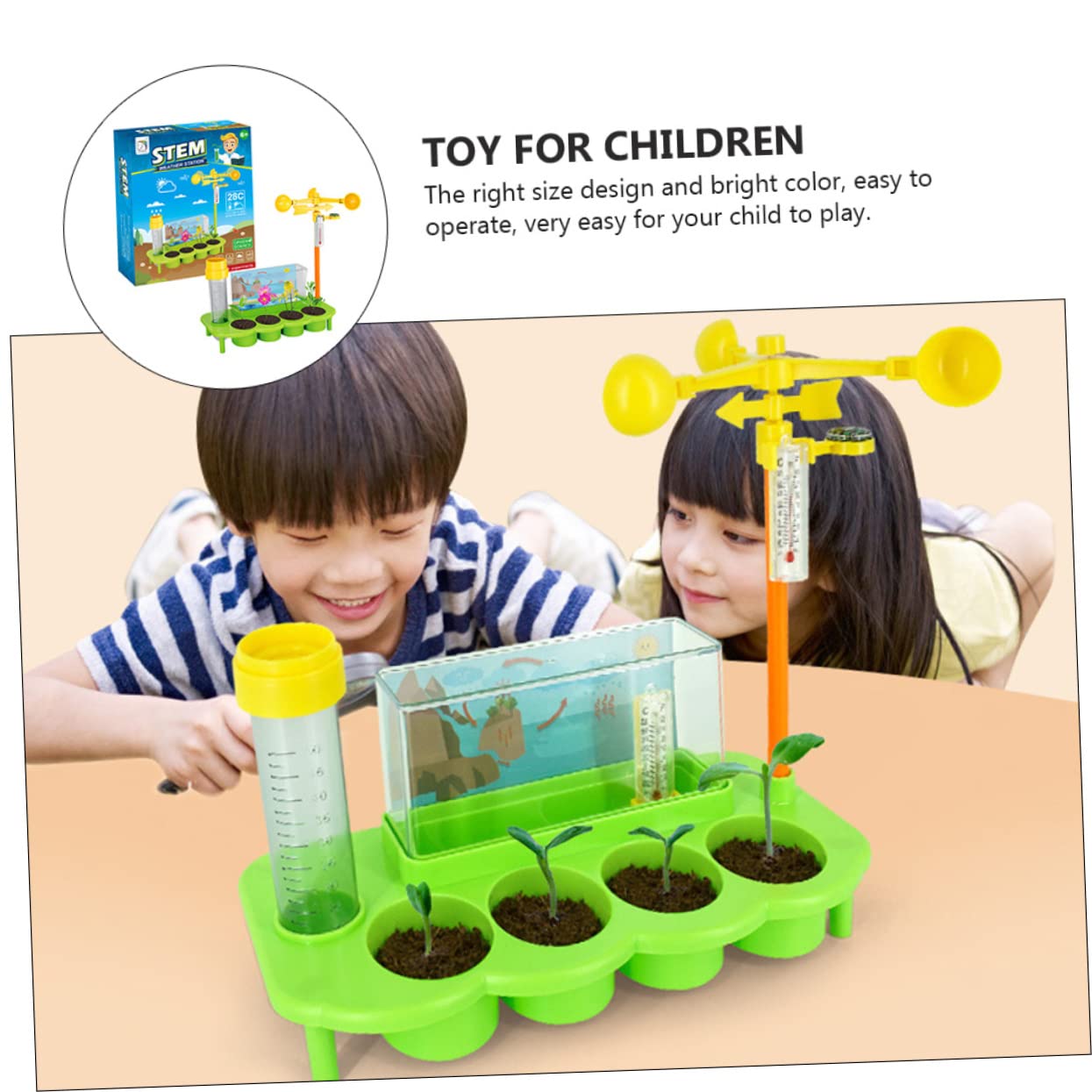 Stem Weather Station Kit | Science Experiment Kit For Kids | Plant Growth & Climate Observation in cheap price