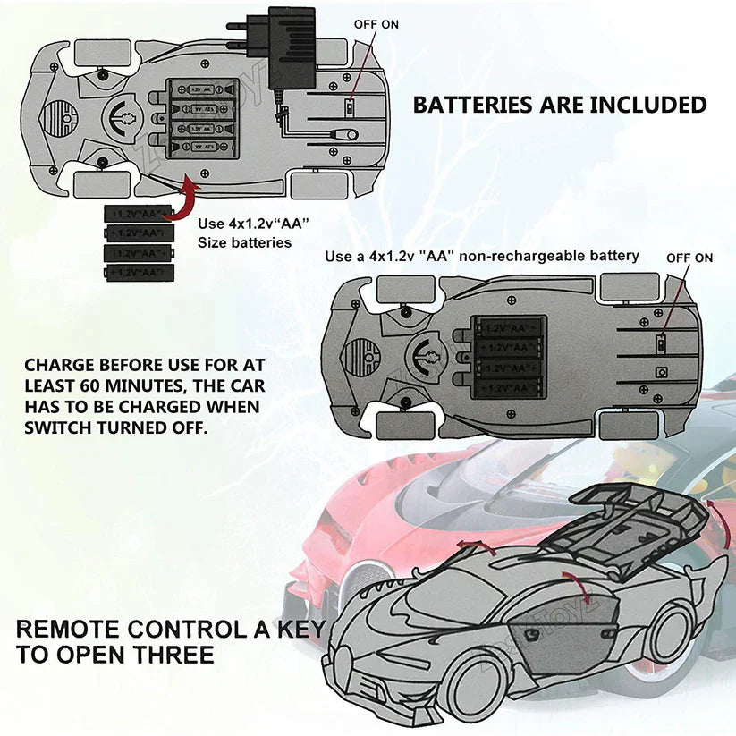 Models New Concept Bugatti Car | 1/14 Remote Control Fast Car
