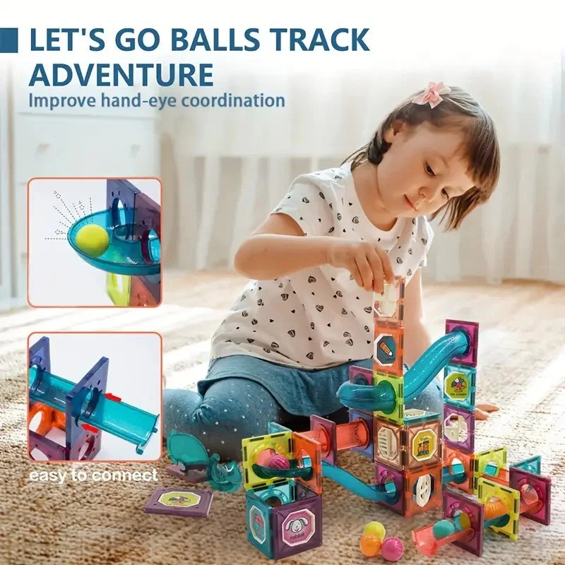 Magic Magnetic Blocks 56 Pcs | Magnetic Create Surprises FOR KIDS