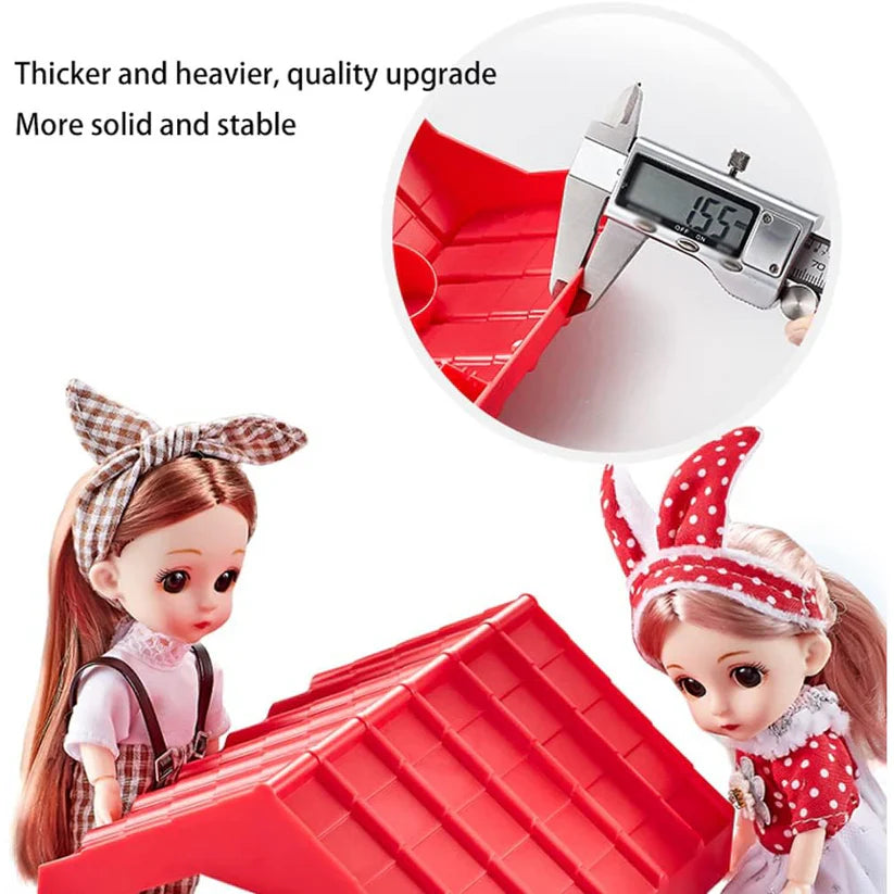 Toy doll with scooter and RC hoverboard set, including packaging