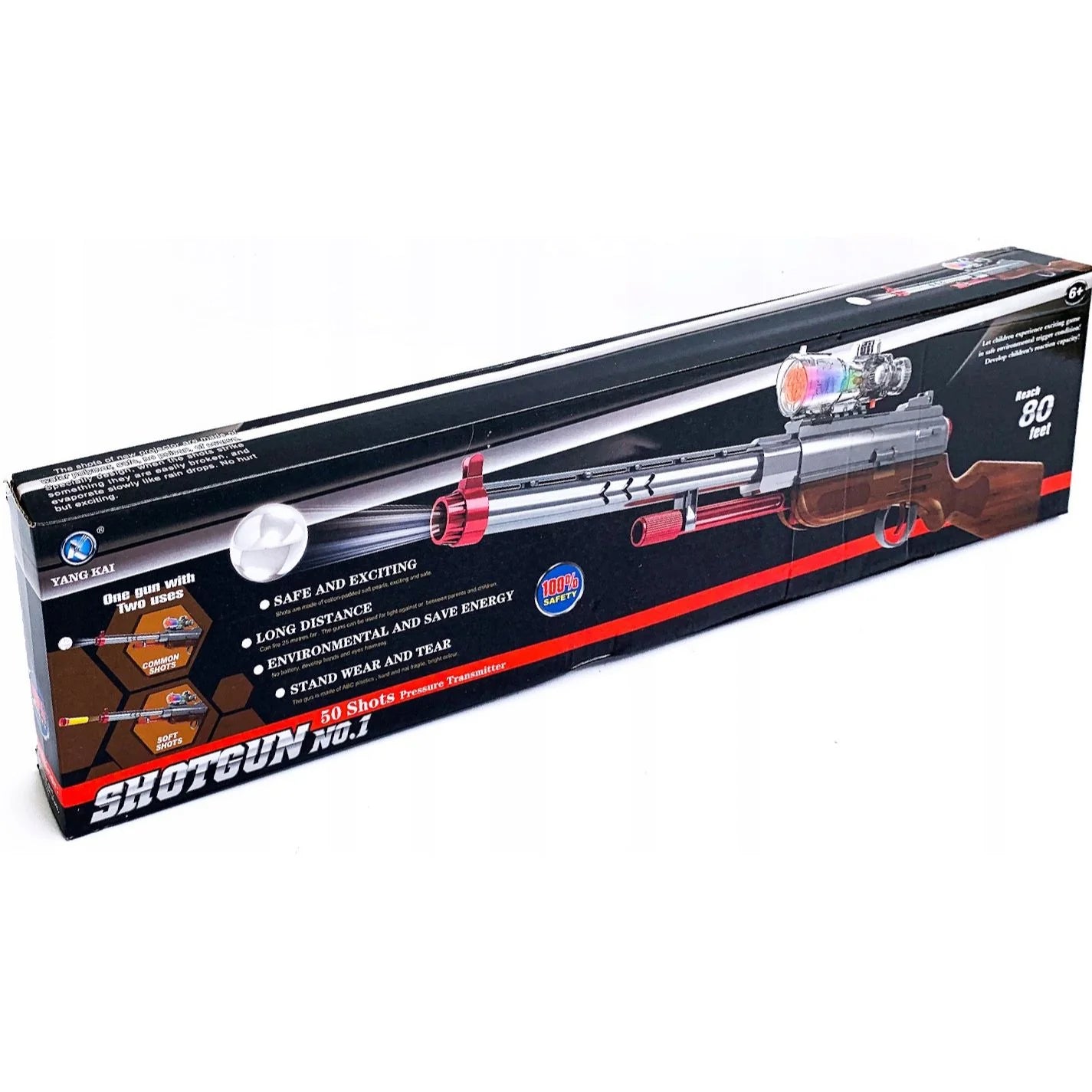 Scoped Shotgun | 2in1 Gelblaster & Foam Bullet Rifle | Gun For Kids In cheap price