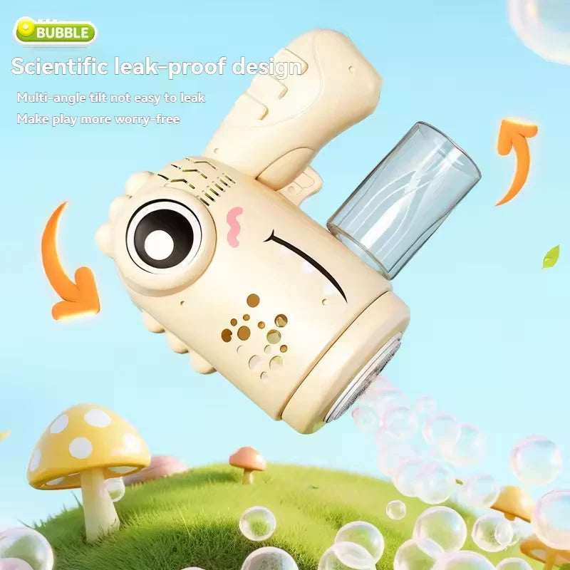 10 Holes Dinosaur Colorful Bubble Gun
