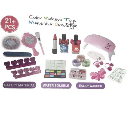 DIY Wooden Dressing Table Playset With 21+ Pcs For Girls