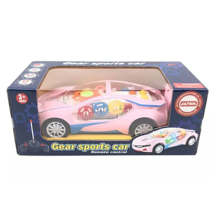 Gear Sports RC Car | Remote Control Gear Sports Car Toy  with Lights & Rechargeable Battery