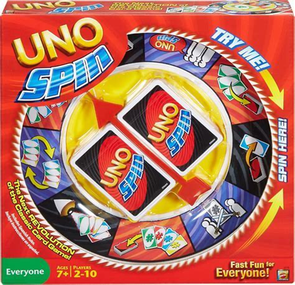 UNO Card Wheel Spin Board Game | Fun Multi Player UNO Spin Wheel Game for Families