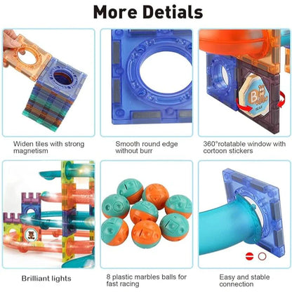 Magic Magnetic Blocks | 111 Pieces Magnetic Blocks Set for Kids