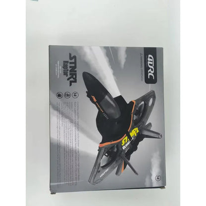 Box packaging of a Styril Raptor RC model on a white background