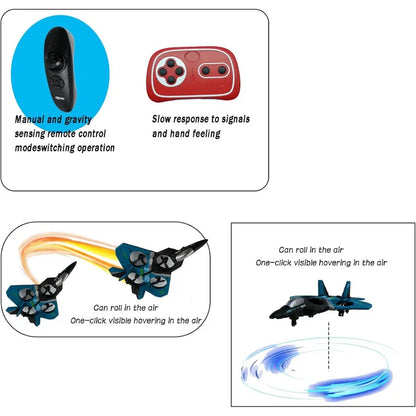 4DRC Remote Control Aircraft Drone Jet With Rechargeable Batteries & Lighting Effects