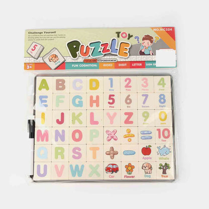 2-in-1 Magnetic Alphabet & Number Puzzle Game | Educational Toy