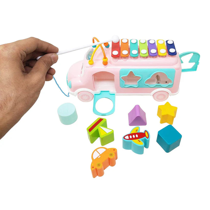 Melody Maker Xylophone with Shapes Bus for Kids in cheap price