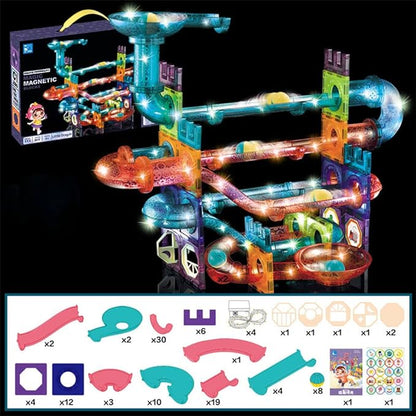 Magic Magnetic Blocks | 111 Pieces Magnetic Blocks Set for Kids