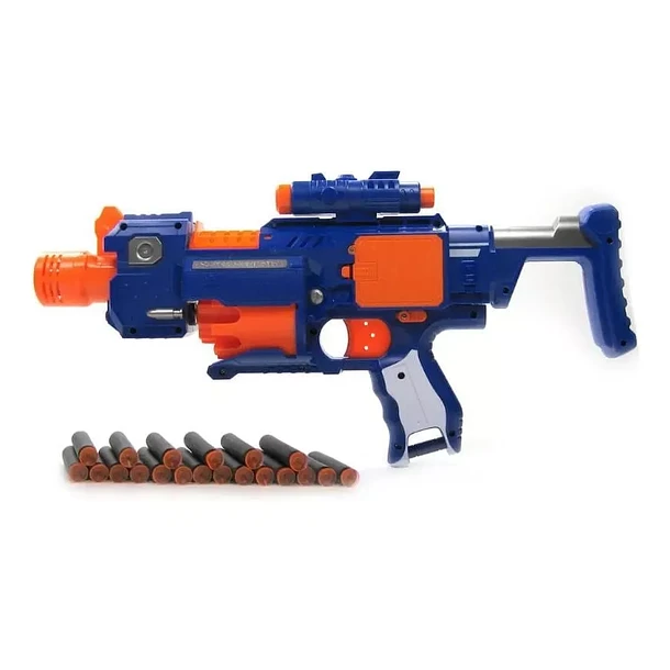 Automatic Soft Bullet Toy Gun | BLAST Super Electric Gun With Target