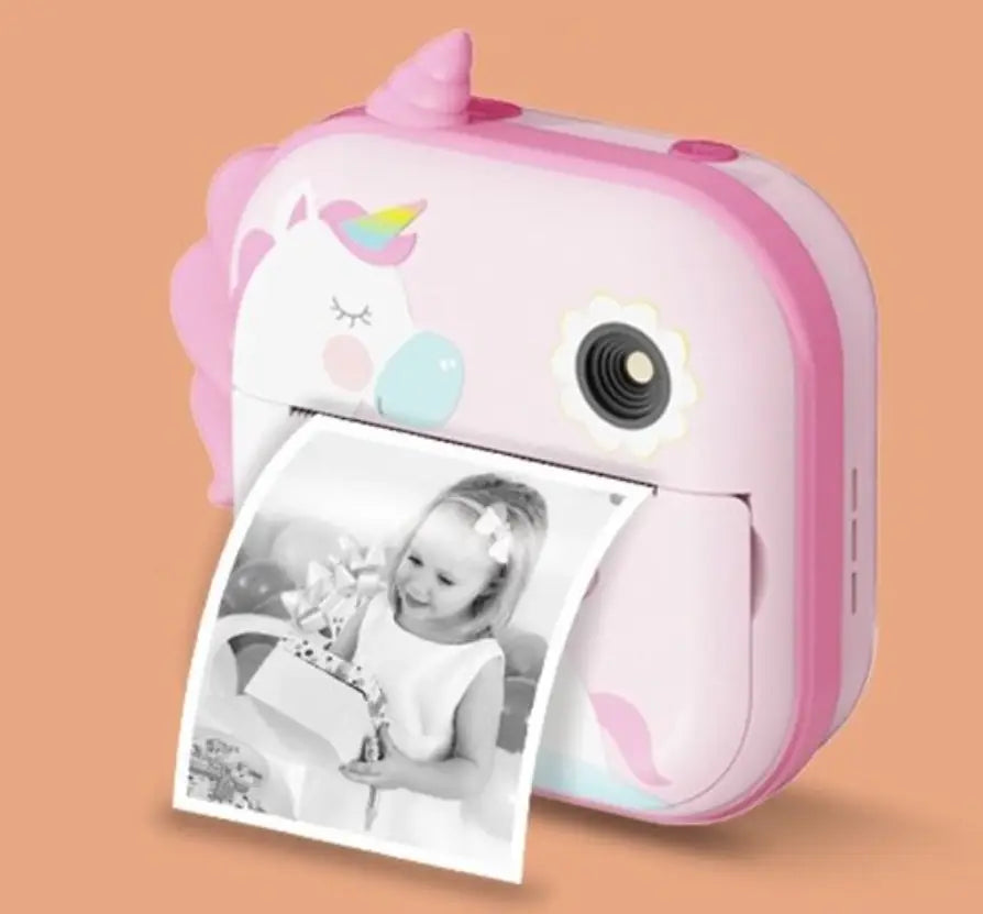 Kids Cute Unicorn Themed Instant Print Camera in Pakistan