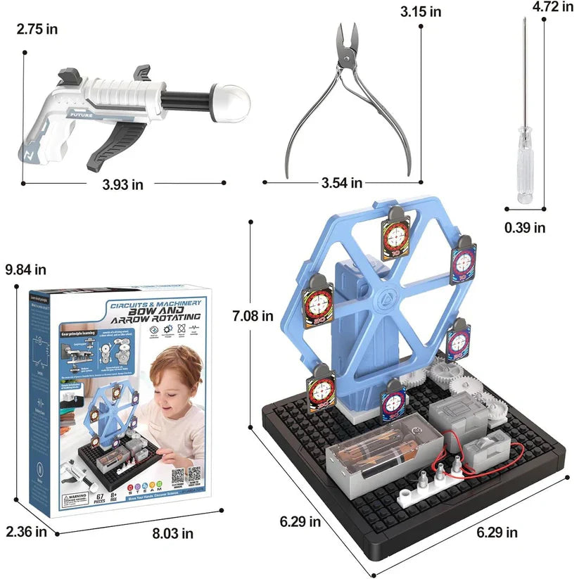 DIY Bow And Arrow Rotating Circuit Kit | Learning Toys