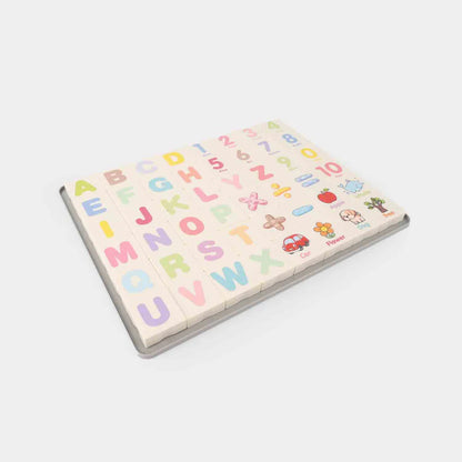 2-in-1 Magnetic Alphabet & Number Puzzle Game | Educational Toy for kids