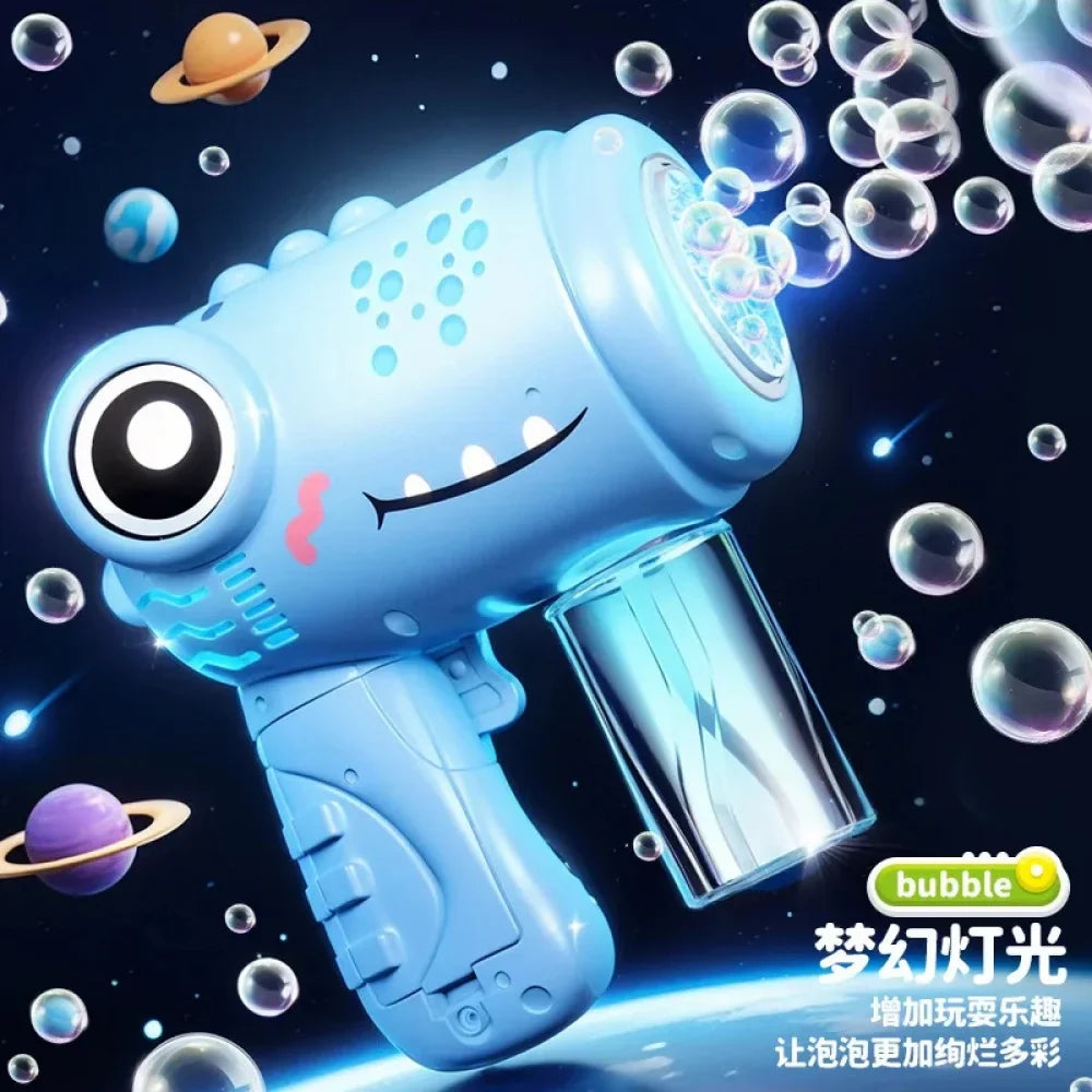 10 Holes Dinosaur Colorful Bubble Gun
