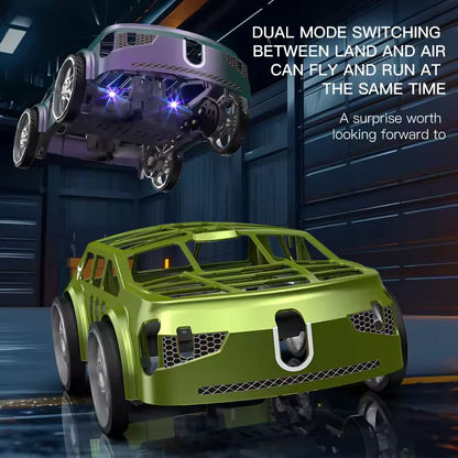 2 in 1 Remote Control Flying Car & Drone with Lights | Dual-Mode RC Car