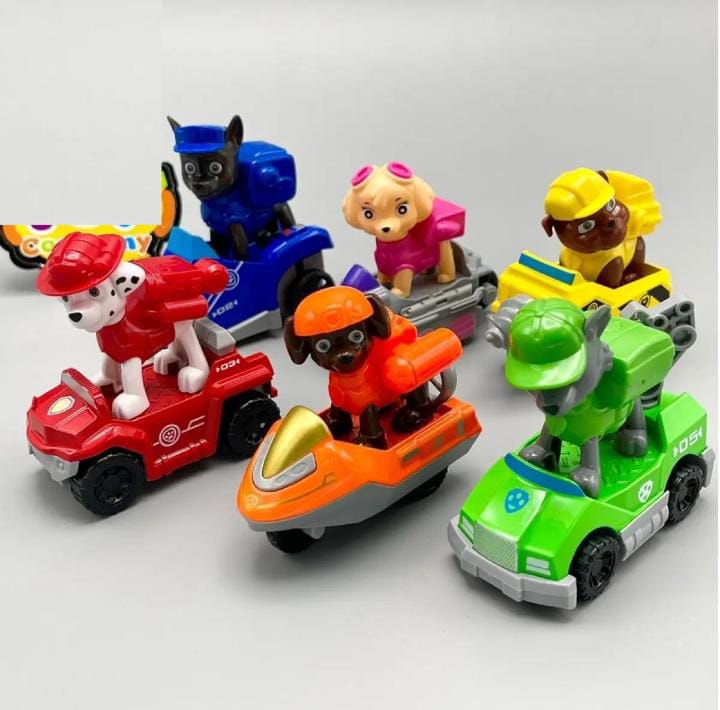 6/9 Figure Paw Patrol Character Dogs Cars For Kids in cheap price