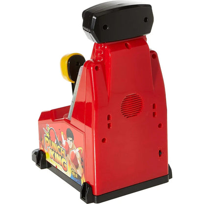 Red arcade machine with 'Punch King' branding on a white background