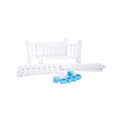 Three colorful boxes with character figurines inside on a white background