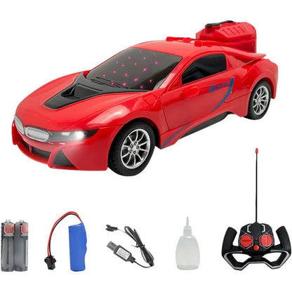 Limit Spray Truck Remote Control Car | Remote Control Spray Truck Toy with Colorful Spray & 3D Lights