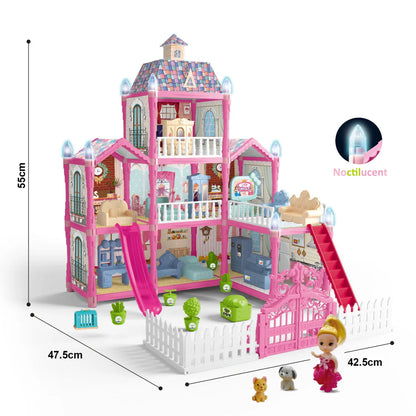 Doll House Role Play Set with Lightning Effects | 191 Pieces