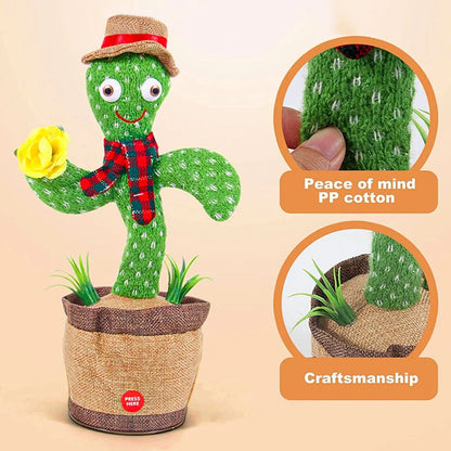 Dancing Talking Cactus Toy | Rechargeable Talking & Dancing Cactus in Pakistan