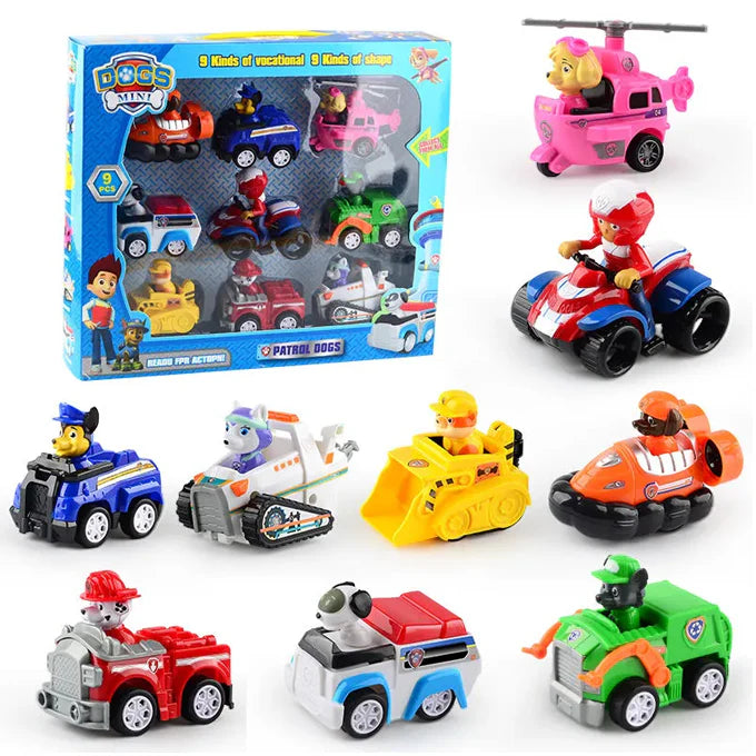 6/9 Figure Paw Patrol Character Dogs Cars For baby