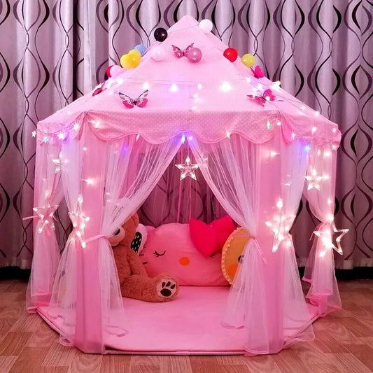 Inflatable children's pool with colorful rings and ball pit on a white background