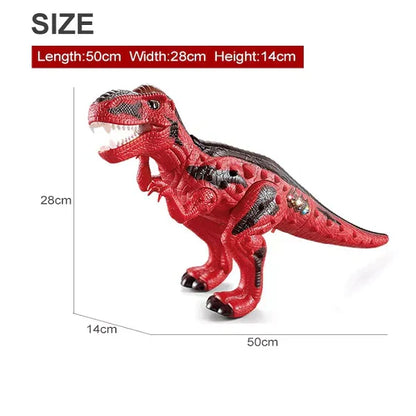 Remote Control Dino | RC Electric T-Rex Dinosaur | Water Spray Red Dinosaur