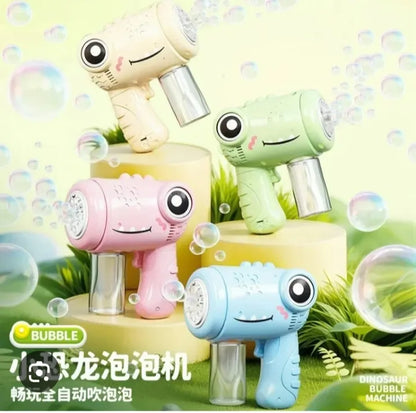 10 Holes Dinosaur Colorful Bubble Gun