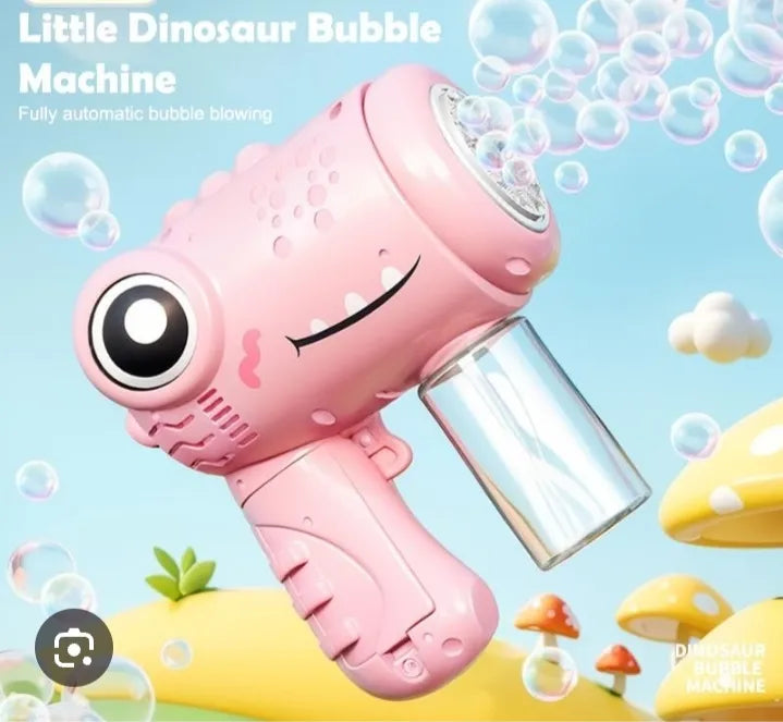 10 Holes Dinosaur Colorful Bubble Gun