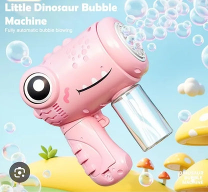 10 Holes Dinosaur Colorful Bubble Gun