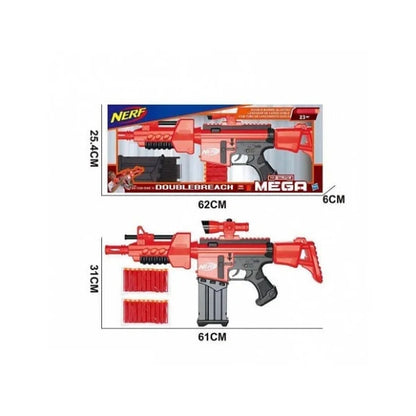 Mega Nerf Soft Bullet Gun with Automatic Firing Mechanism