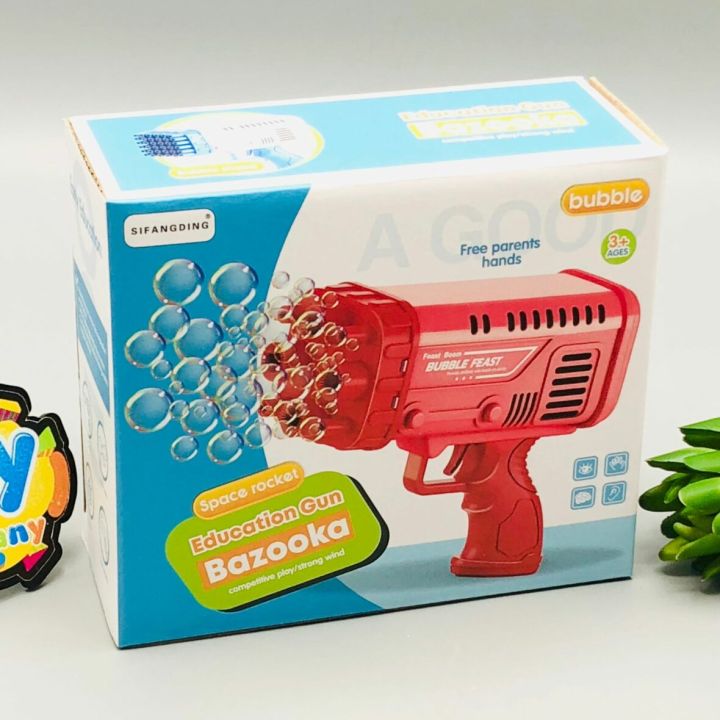 Space Rocket Bazooka Bubble Gun Electric Automatic Bubble Maker in cheap price