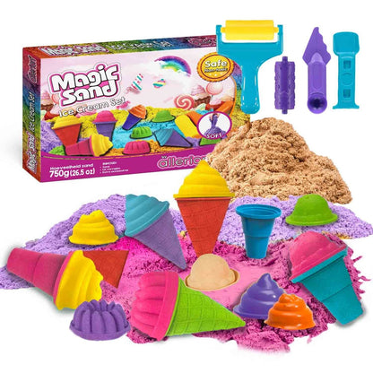 DIY Multi Color Soft Kinetic Sand Play Kit