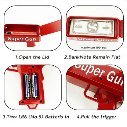 Super Money Spray Gun for Kids | Money Gun Toy Pakistan