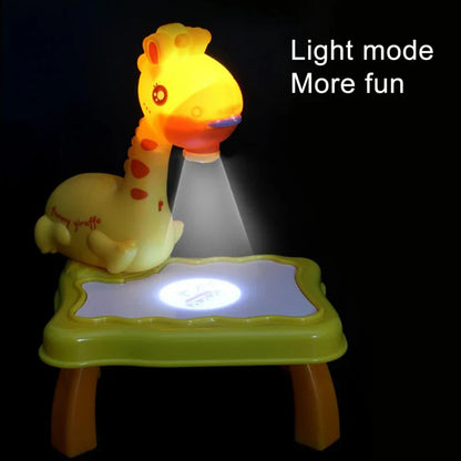 Giraffe Painting Table Projection | Painting Projector Toy For Kidz