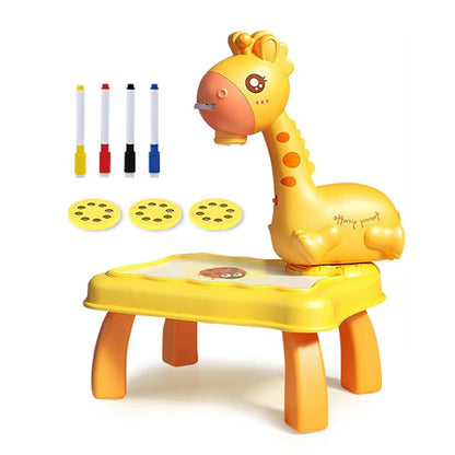 Giraffe Painting Table Projection | Painting Projector Toy For Kids in Pakistan