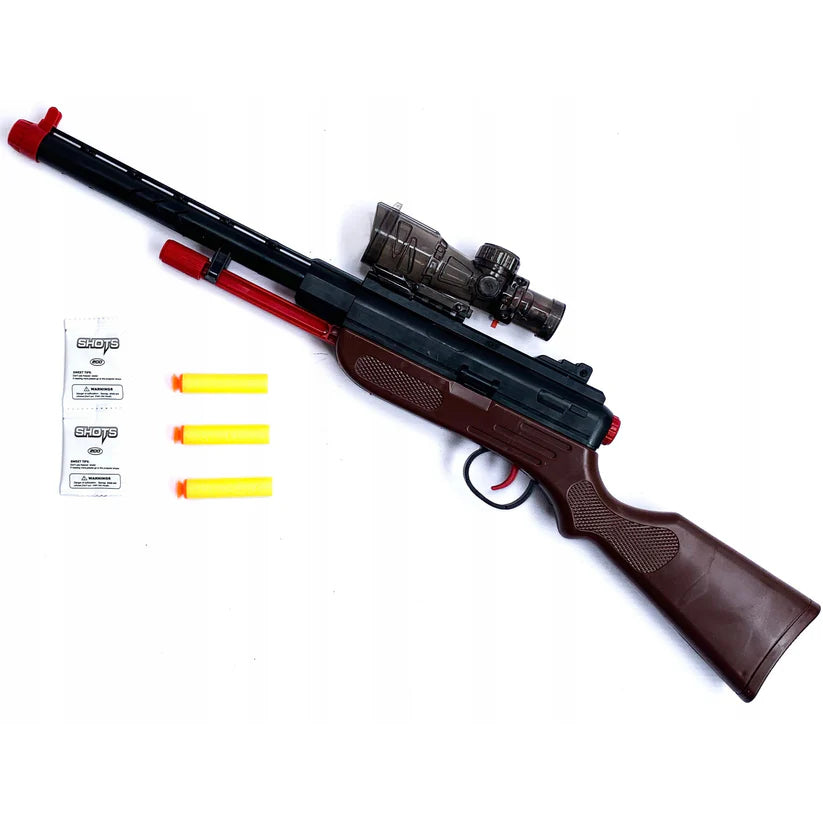 Scoped Shotgun | 2in1 Gelblaster & Foam Bullet Rifle | Gun For Kids